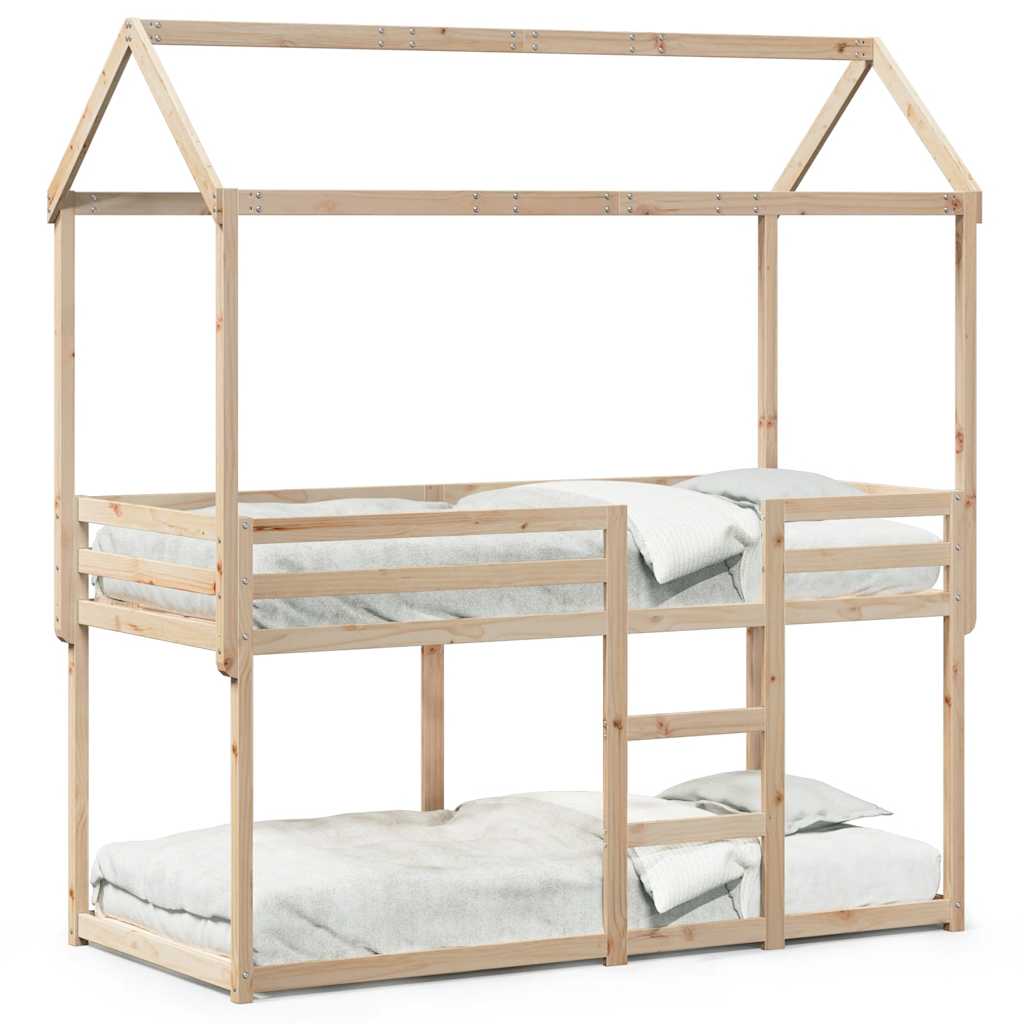 Bunk Bed without Mattress 90x190 cm Single Solid Wood Pine