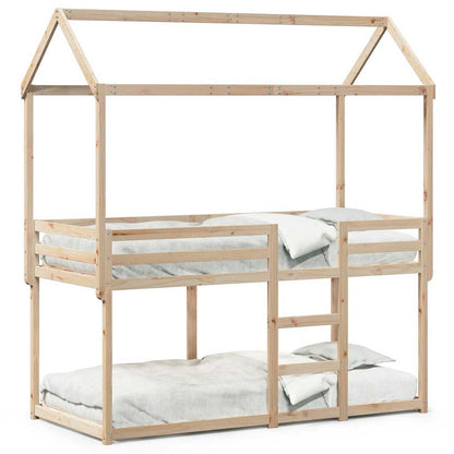 Bunk Bed without Mattress 90x190 cm Single Solid Wood Pine