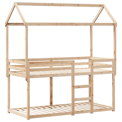 Bunk Bed without Mattress 90x190 cm Single Solid Wood Pine