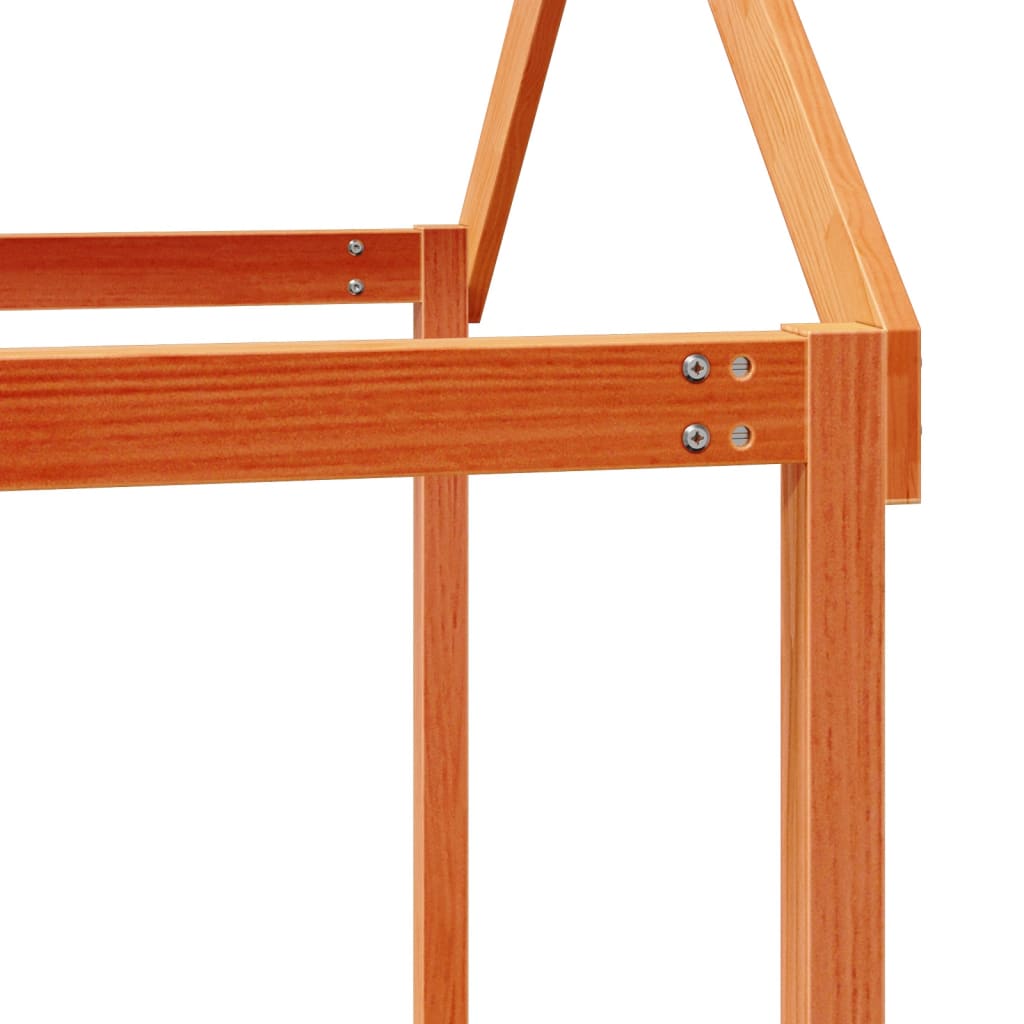 Bunk Bed without Mattress Wax Brown 90x190 cm Single Solid Wood Pine