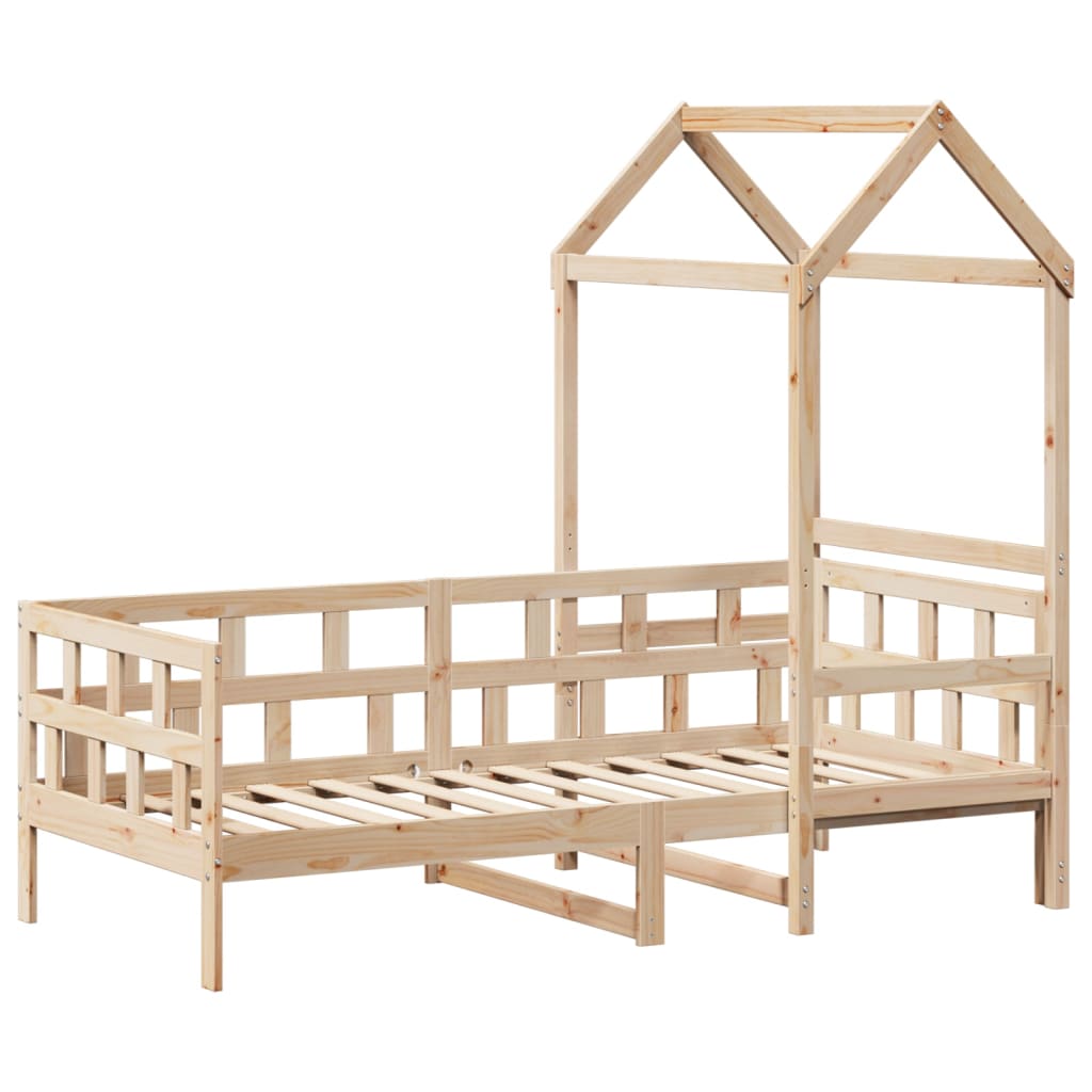 Day Bed with Roof without Mattress 80x200 cm Solid Wood