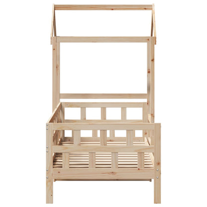 Day Bed with Roof without Mattress 80x200 cm Solid Wood