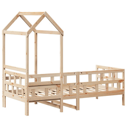 Day Bed with Roof without Mattress 80x200 cm Solid Wood