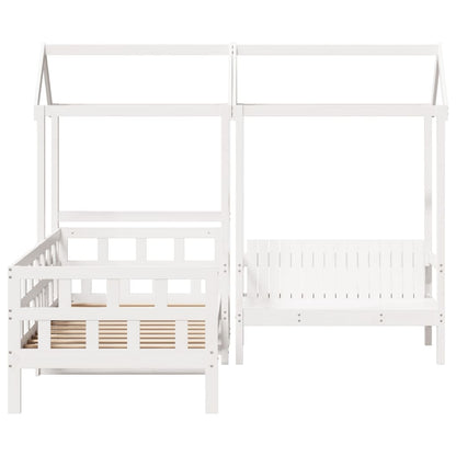 Day Bed Set with Roof without Mattress White 80x200 cm