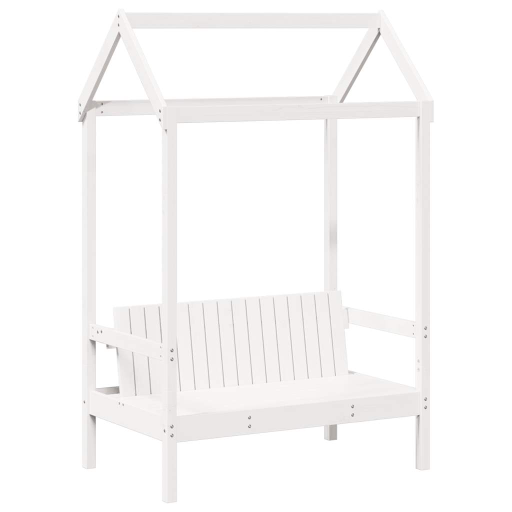 Day Bed Set with Roof without Mattress White 80x200 cm