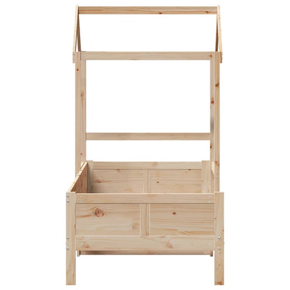 Day Bed with Roof without Mattress 80x200 cm Solid Wood