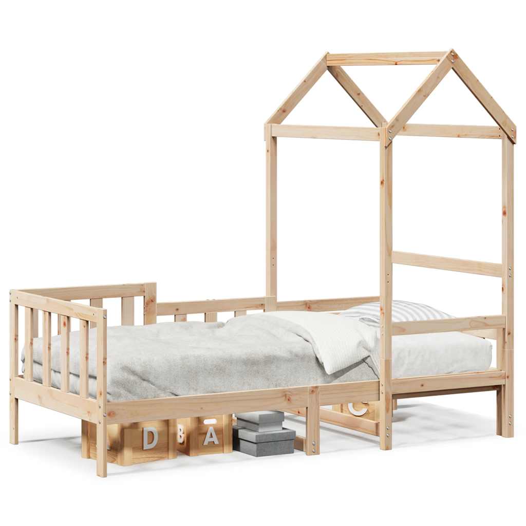 Day Bed with Roof without Mattress 80x200 cm Solid Wood