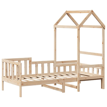 Day Bed with Roof without Mattress 80x200 cm Solid Wood