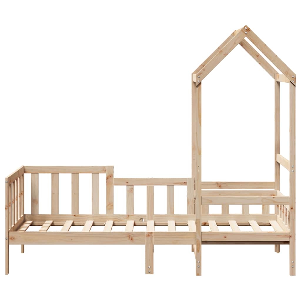 Day Bed with Roof without Mattress 80x200 cm Solid Wood