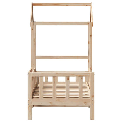 Day Bed with Roof without Mattress 80x200 cm Solid Wood