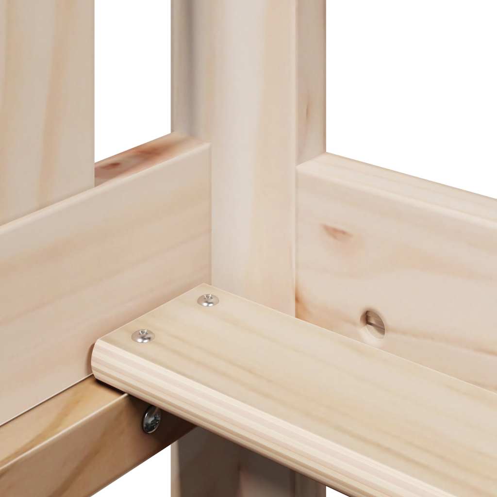 Day Bed with Roof without Mattress 80x200 cm Solid Wood