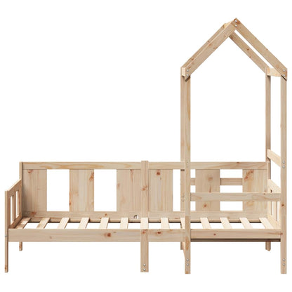 Day Bed with Roof without Mattress 80x200 cm Solid Wood