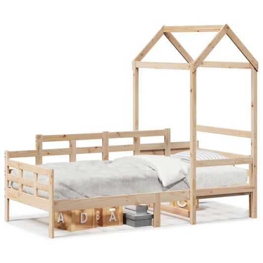 Day Bed with Roof without Mattress 80x200 cm Solid Wood