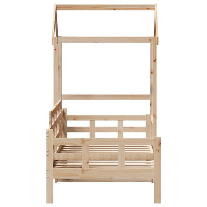 Day Bed with Roof without Mattress 80x200 cm Solid Wood