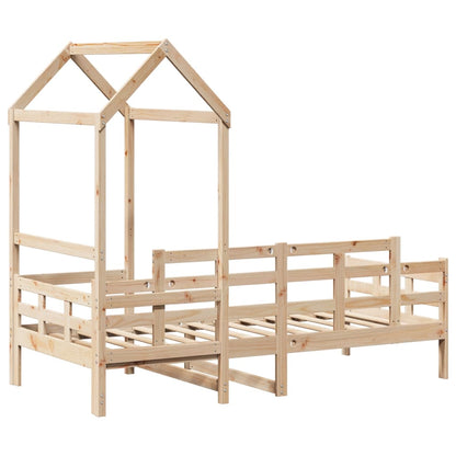 Day Bed with Roof without Mattress 80x200 cm Solid Wood
