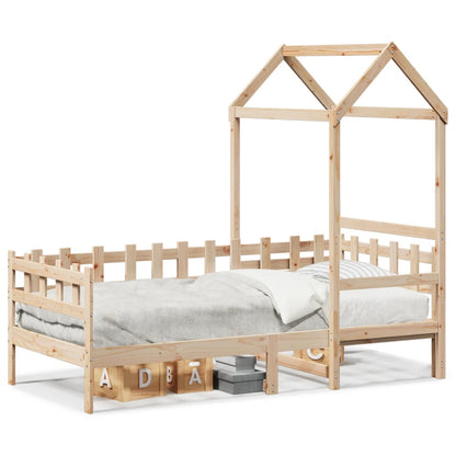 Day Bed with Roof without Mattress 80x200 cm Solid Wood