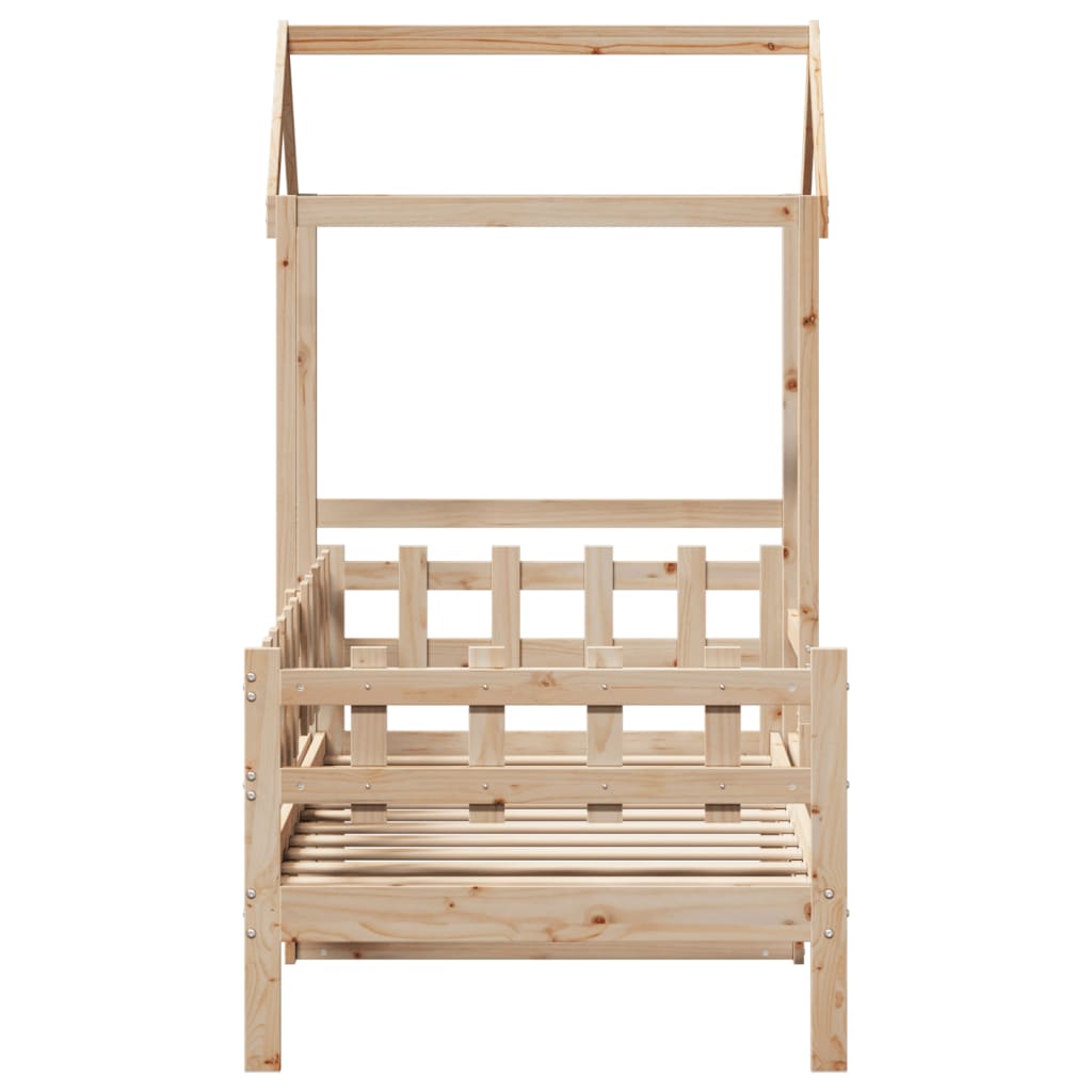 Day Bed with Roof without Mattress 80x200 cm Solid Wood