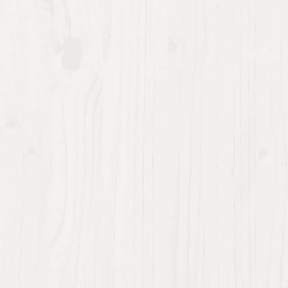 Day Bed with Roof without Mattress White 80x200 cm Solid Wood