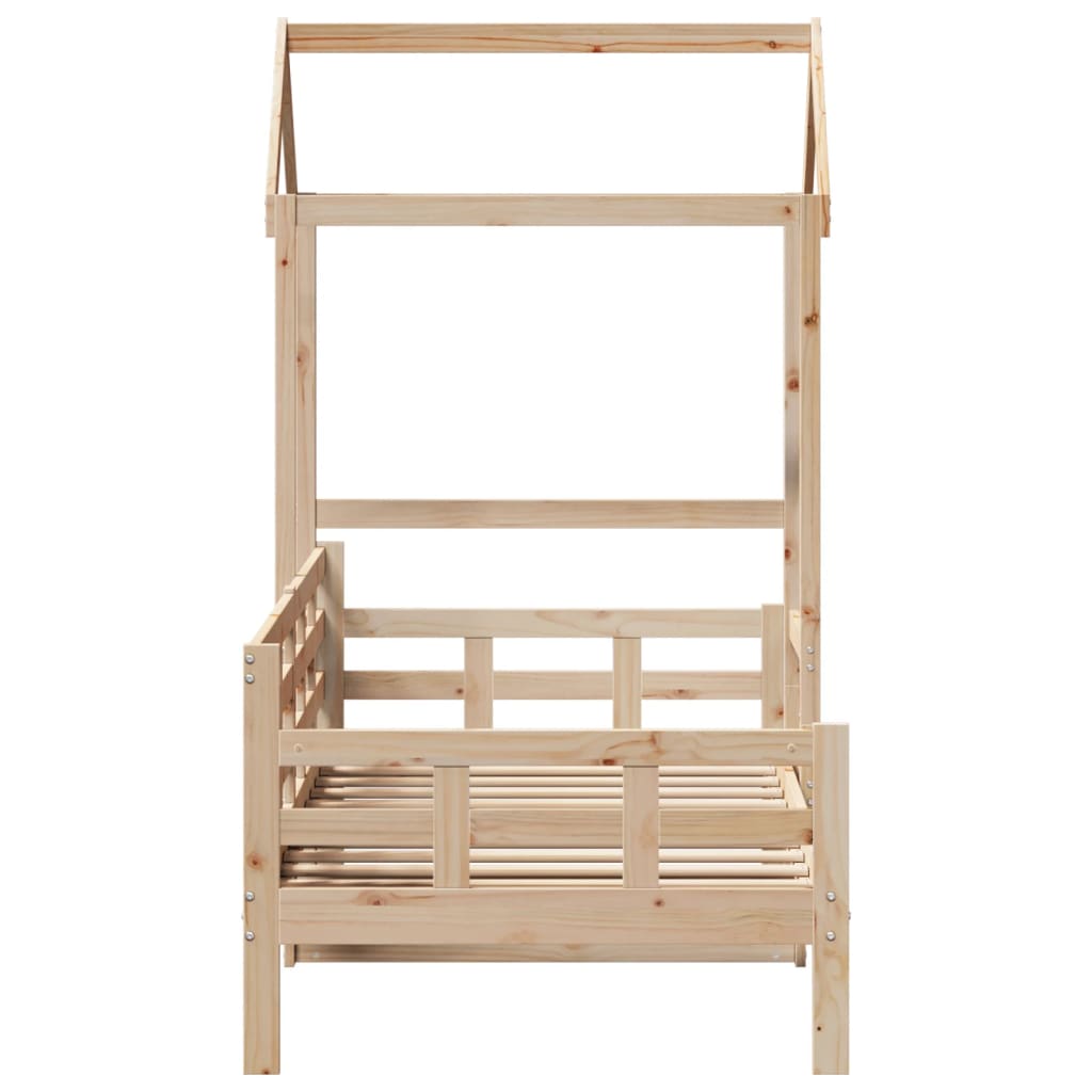 Day Bed with Roof without Mattress 80x200 cm Solid Wood