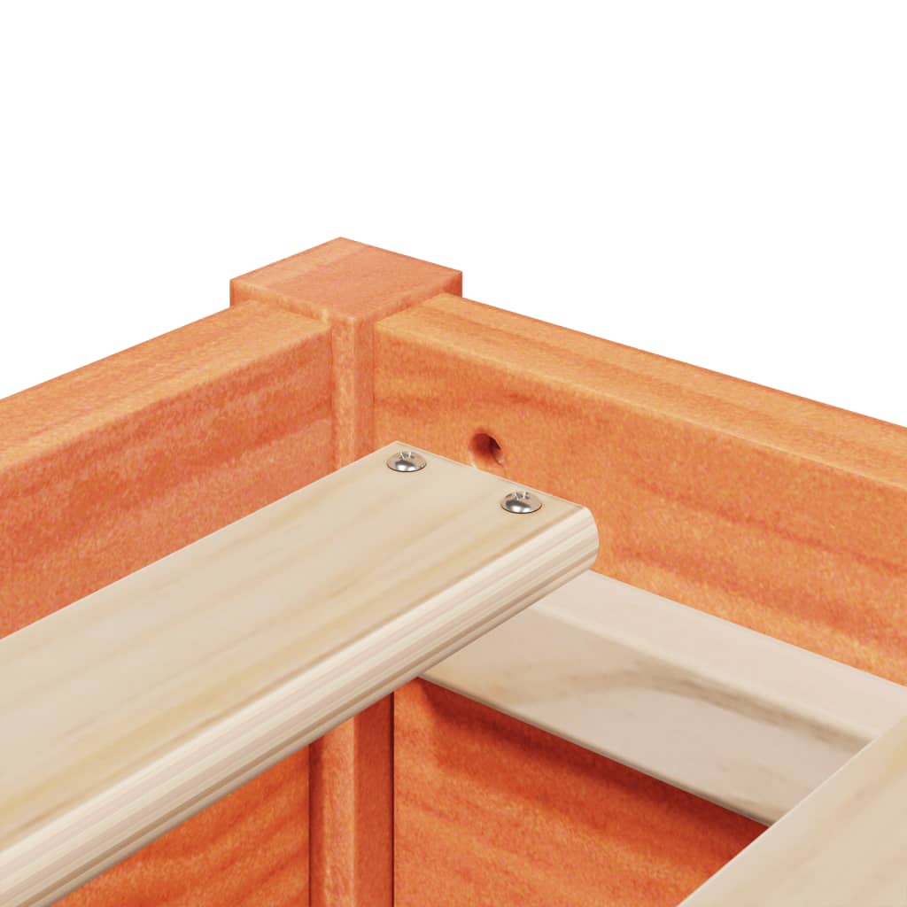 Bed Frame without Mattress Wax Brown 135x190 cm Double Solid Wood Pine