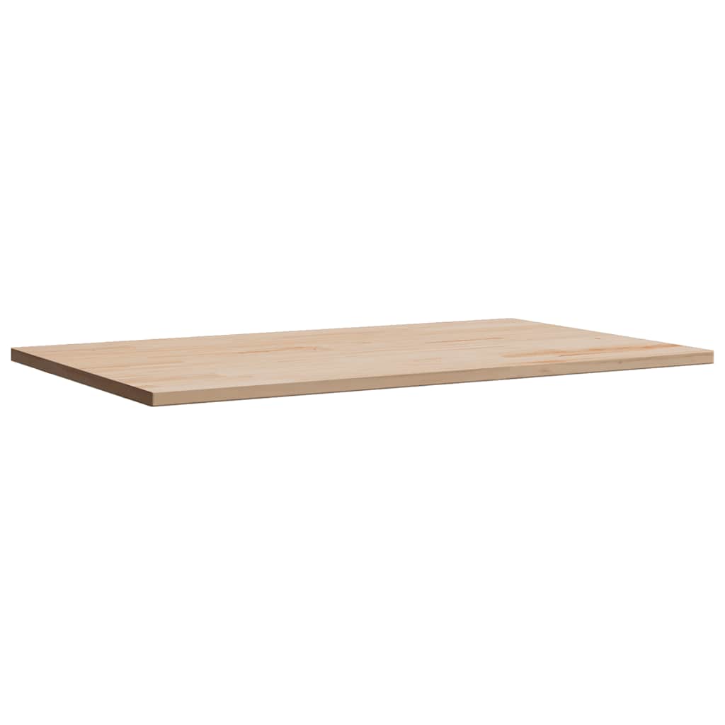 Table Top 80x50x1.7 cm Rectangular Solid Wood Pine