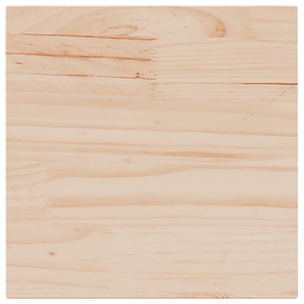 Table Top 40x40x2.5 cm Square Solid Wood Pine