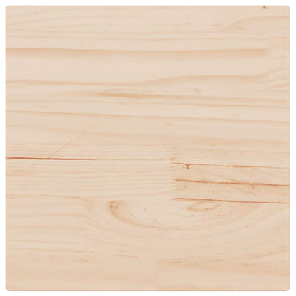 Table Top 50x50x2.5 cm Square Solid Wood Pine