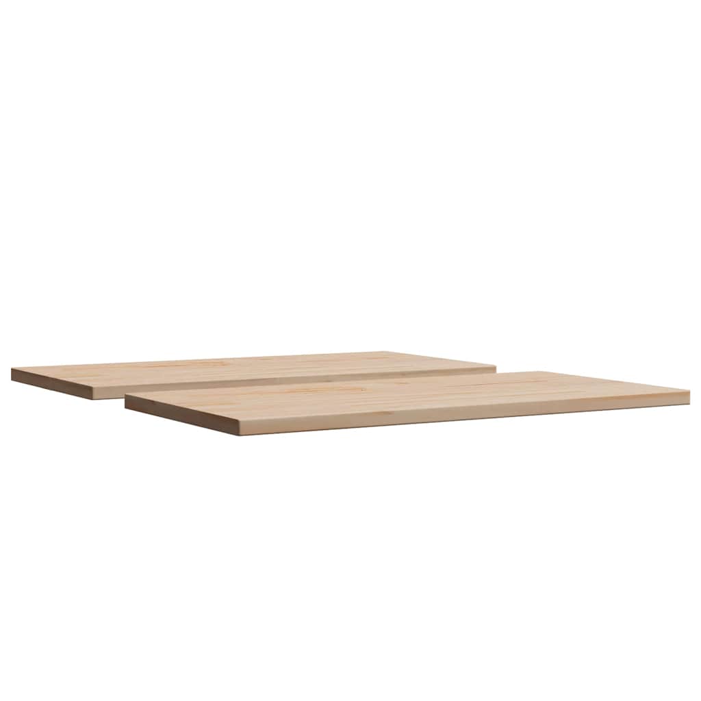 Table Tops 2 pcs 70x35x2.5 cm Rectangular Solid Wood Pine