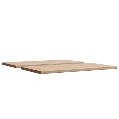 Table Tops 2 pcs 70x35x2.5 cm Rectangular Solid Wood Pine