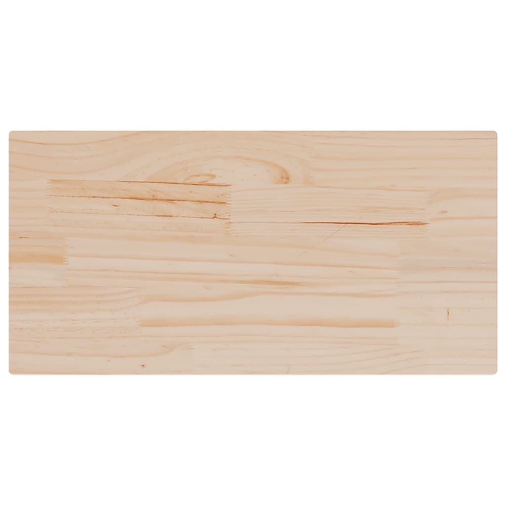 Table Tops 2 pcs 80x40x2.5 cm Rectangular Solid Wood Pine
