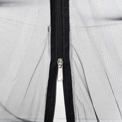 Mosquito Net Mongolia with Doors 220 Mesh Black 200x150x140 cm