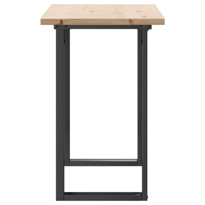 Dining Table O-Frame 100x50x75.5 cm Solid Wood Pine and Steel