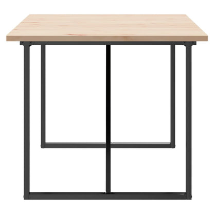 Dining Table O-Frame 180x90x75.5 cm Solid Wood Pine and Steel
