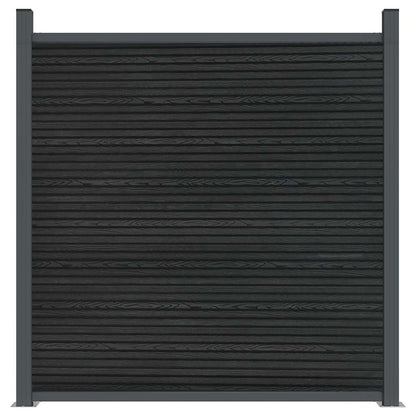 Fence Panel Grey 353x186 cm WPC