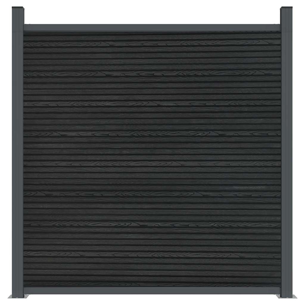 Fence Panel Grey 526x186 cm WPC