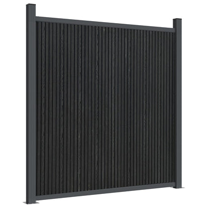 Fence Panel Grey 526x186 cm WPC