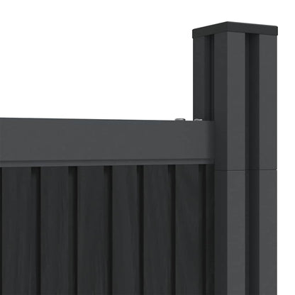 Fence Panel Grey 526x186 cm WPC