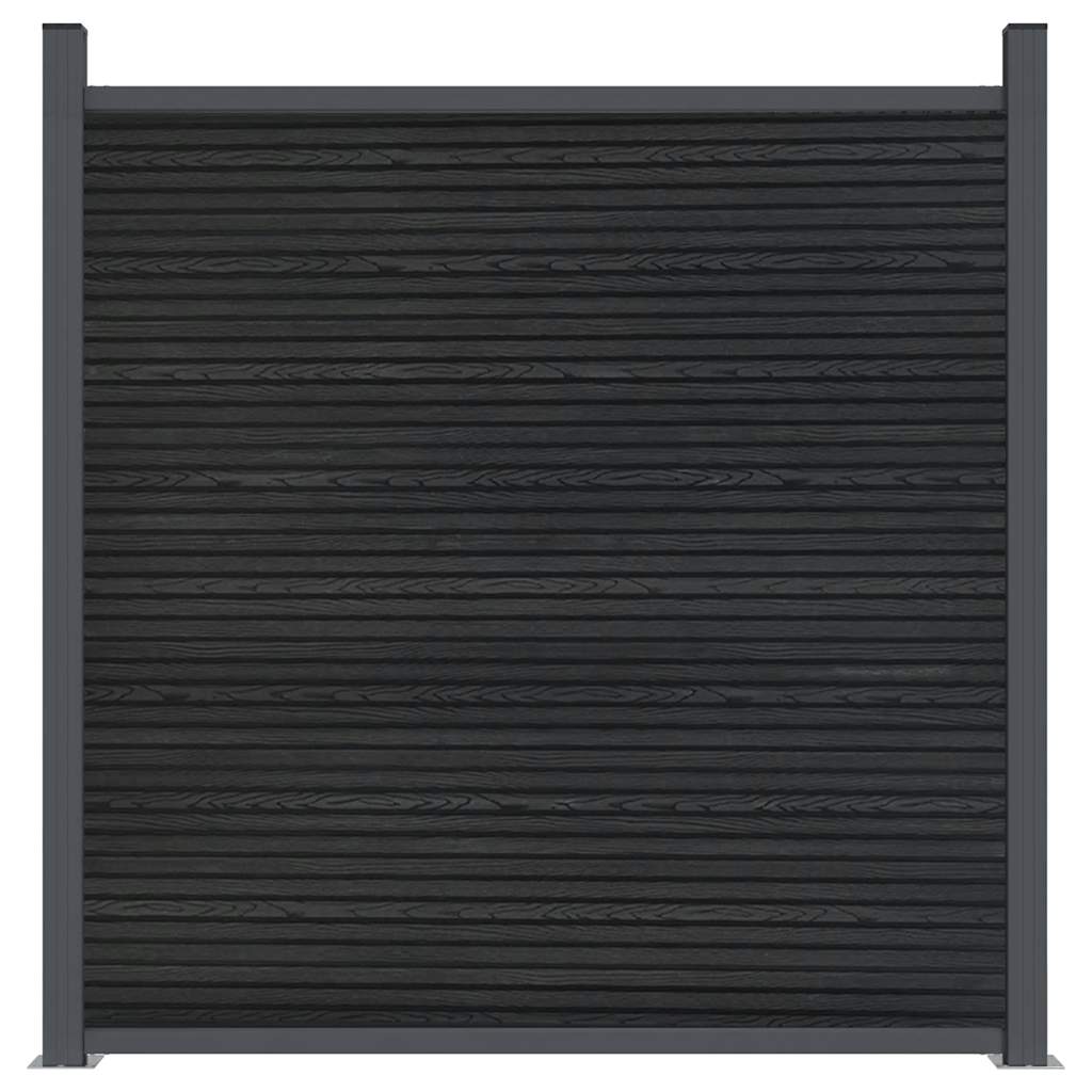Fence Panel Grey 699x186 cm WPC