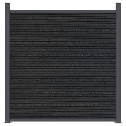 Fence Panel Grey 699x186 cm WPC