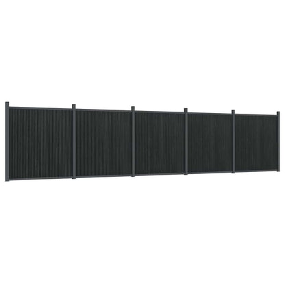 Fence Panel Grey 872x186 cm WPC