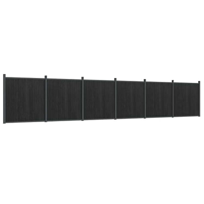 Fence Panel Grey 1045x186 cm WPC