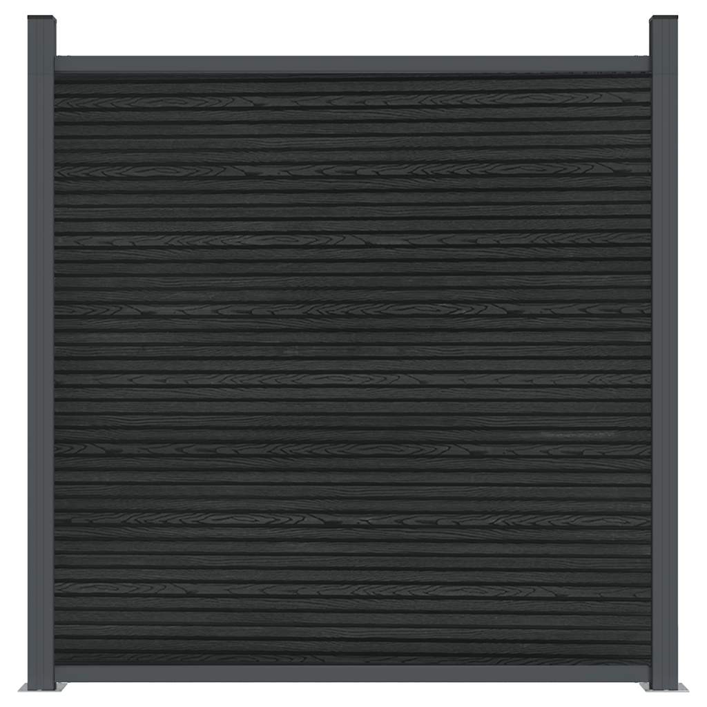 Fence Panel Grey 1045x186 cm WPC