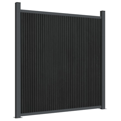 Fence Panel Grey 1045x186 cm WPC
