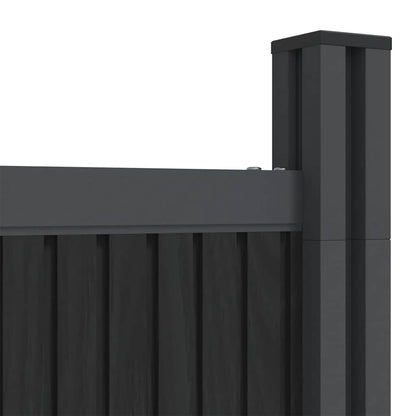 Fence Panel Grey 1218x186 cm WPC