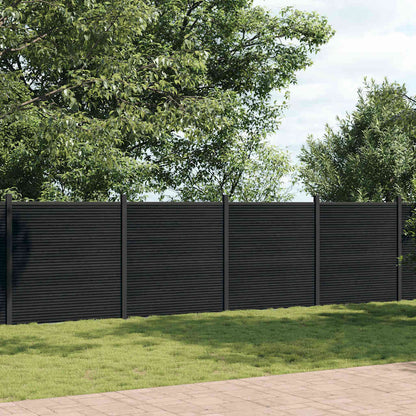 Fence Panel Grey 1391x186 cm WPC