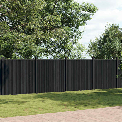 Fence Panel Grey 1564x186 cm WPC
