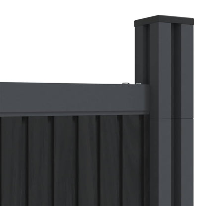 Fence Panel Grey 1564x186 cm WPC