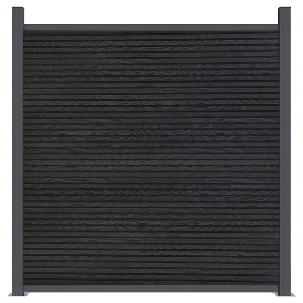 Fence Panel Grey 1737x186 cm WPC