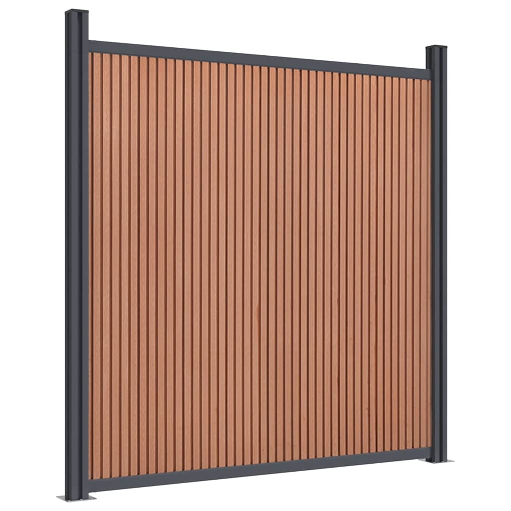 Fence Panel Brown 526x186 cm WPC
