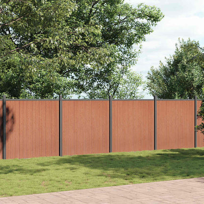 Fence Panel Brown 1045x186 cm WPC